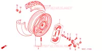ROUE ARRIERE pour Honda TACT 50 1998