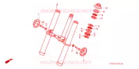 FOURCHE pour Honda Z 50 R 1998