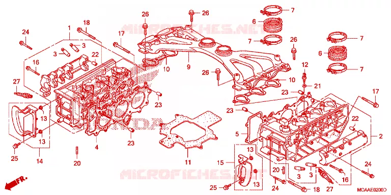 CULASSE Honda MOTO 1800 GOLD-WING 2007  GL18007