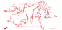 PEDALE pour Honda GL 1500 GOLD WING ASPENCADE 1992