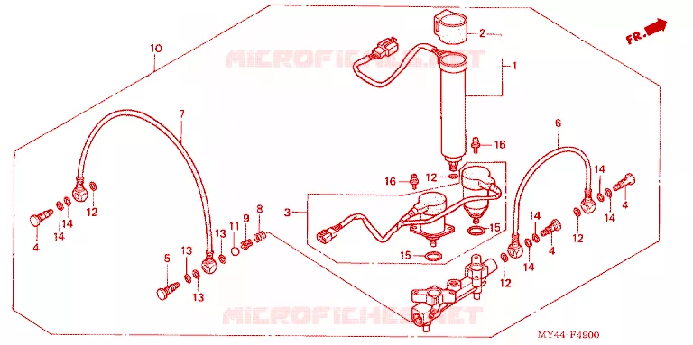 DISTRIBUTEUR D'AIR Honda MOTO 1500 GOLD-WING 1993  GL1500AP
