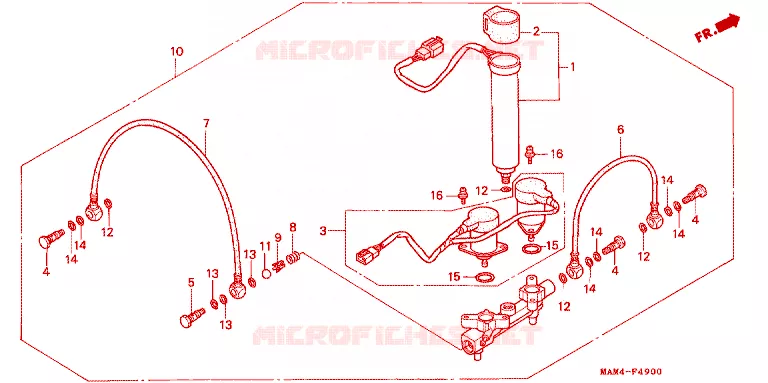 DISTRIBUTEUR D'AIR Honda MOTO 1500 GOLD-WING 1996  GL1500SET
