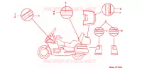 AUTOCOLLANTS pour Honda GL 1500 GOLD WING SE 1992