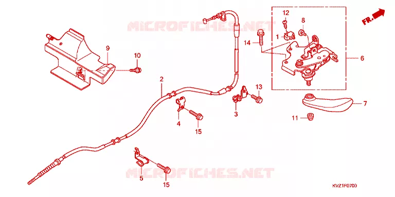 FREIN DE STATIONNEMENT Honda SCOOTER 250 FORZA 2008  NSS250A8_J