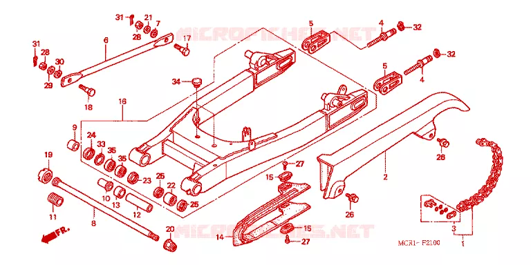 BRAS OSCILLANT Honda MOTO 750 SHADOW 2003  VT750DCB3