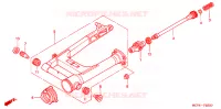 BRAS OSCILLANT pour Honda VTX 1800 N Black crankcase 2004