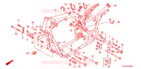 CADRE pour Honda VTX 1800 N Black crankcase 2004