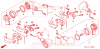 CLIGNOTANT pour Honda VTX 1800 N Black crankcase 2004