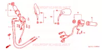 COMMODOS   POIGNEES   CABLES pour Honda VTX 1800 N Black crankcase 2004