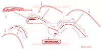 EMBLEME pour Honda VTX 1800 N Black crankcase 2004