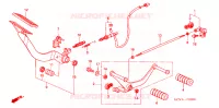 PEDALE pour Honda VTX 1800 N Black crankcase 2004