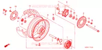 ROUE ARRIERE pour Honda CBR 600 F4 2001
