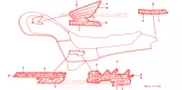 AUTOCOLLANTS pour Honda CB 750 NIGHTHAWK 1991