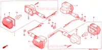 CLIGNOTANT pour Honda CB 750 NIGHTHAWK 1991