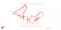 COUVERCLES LATERAUX pour Honda CB 750 NIGHTHAWK 1991