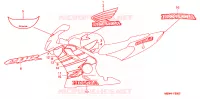 AUTOCOLLANTS pour Honda CBR 600 F4 1999