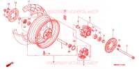 ROUE ARRIERE pour Honda CBR 600 F4 1999