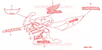AUTOCOLLANTS pour Honda CBR 600 F4 1999