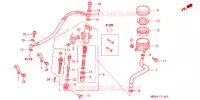 MAITRE CYLINDRE DE FREIN ARRIERE pour Honda CBR 600 F4 1999