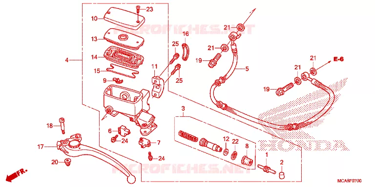 MAITRE-CYLINDRE Honda MOTO 1800 GOLD-WING 2013  GL1800D