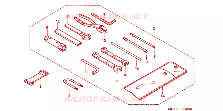 OUTIL Honda MOTO 400 NX 2003  NX4003