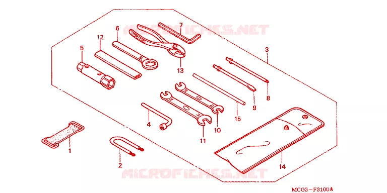OUTIL Honda MOTO 400 NX 2008  NX4007