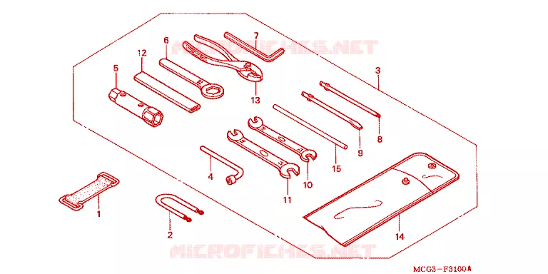 OUTIL Honda MOTO 400 NX 2000  NX400Y