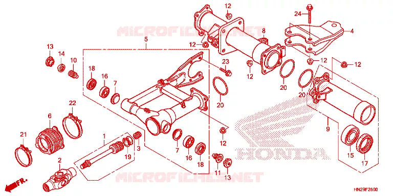 BRAS OSCILLANT Honda ATV 500 FOURTRAX 2013  TRX500FAD