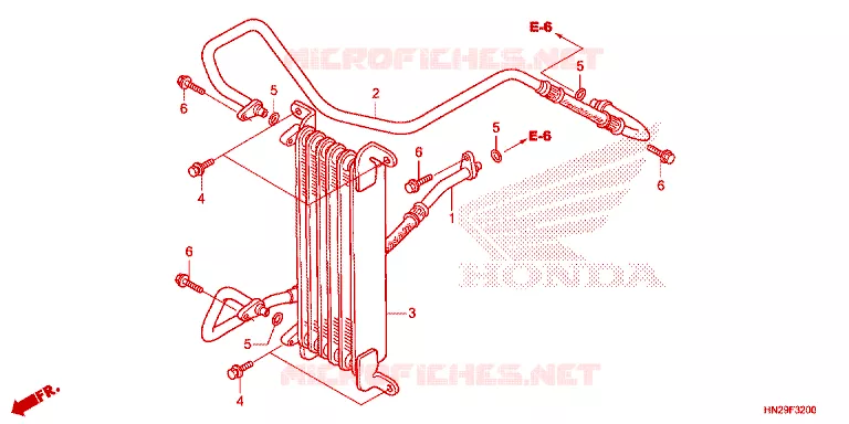 RADIATEUR D'HUILE Honda ATV 500 FOURTRAX 2013  TRX500FAD