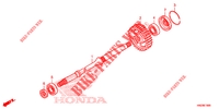 ARBRE DE SORTIE pour Honda FOURTRAX 500 FOREMAN RUBICON Hydrostatic 2014