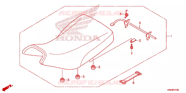 SELLE Honda ATV 500 FOURTRAX 2014  TRX500FAE
