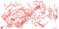 GARDE BOUE AVANT pour Honda FOURTRAX 500 RUBICON PS 2014