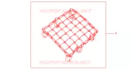 FILET BAGAGES NOIR pour Honda CBR 600 F4 2002