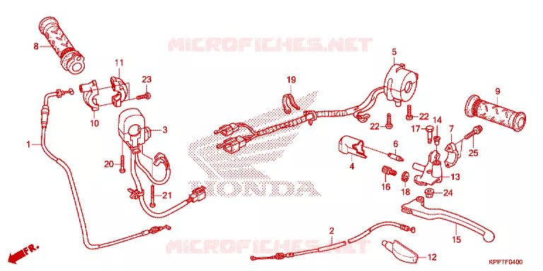 LEVIER DE GUIDON - CABLE - COMMODO Honda MOTO 150 CBR 2016  CBR150RG_2TH
