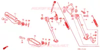 REPOSE PIED   BEQUILLE pour Honda CRM 50 1992