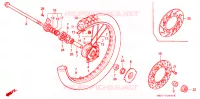 ROUE AVANT pour Honda CRM 50 1992