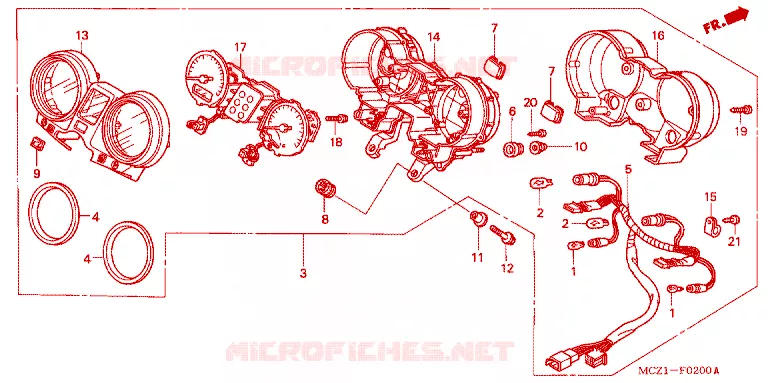COMPTEUR Honda MOTO 900 HORNET 2002  CB900F1