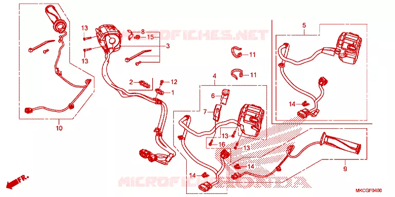 COMMODOS - POIGNEES Honda MOTO 1800 GOLD-WING 2020  GL1800DAL