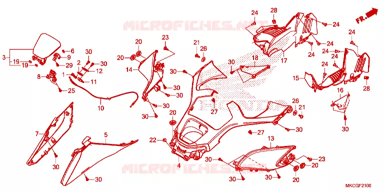CAPOT Honda MOTO 1800 GOLD-WING 2020  GL1800DAL
