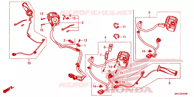 COMMODOS - POIGNEES Honda MOTO 1800 GOLD-WING 2020  GL1800L
