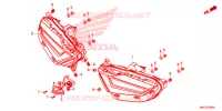FEUX ARRIERE pour Honda GL 1800 GOLD WING TOUR 2020