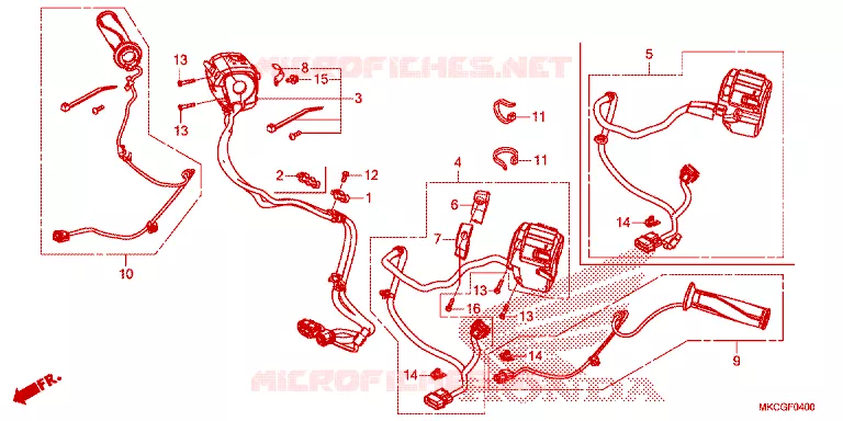 COMMODOS - POIGNEES Honda MOTO 1800 GOLD-WING 2020  GL1800L