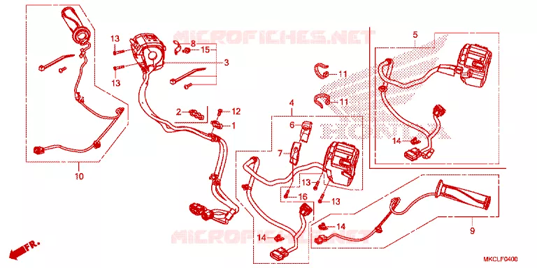 COMMODOS - POIGNEES Honda MOTO 1800 GOLD-WING 2020  GL1800L