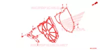 CARTER D'EMBRAYAGE pour Honda GL 1800 GOLD WING TOUR RED 2020