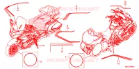 AUTOCOLLANTS pour Honda GL 1800 GOLD WING DCT 2020