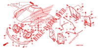 GARDE BOUE AVANT pour Honda TRX 250 FOURTRAX RECON Standard 2007