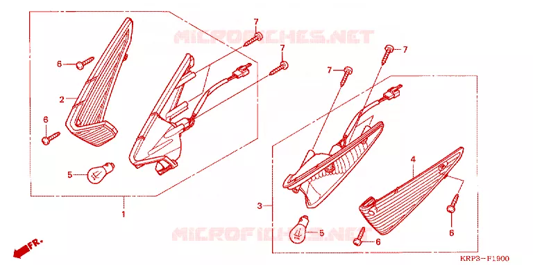 CLIGNOTANT AVANT Honda SCOOTER 100 AVIATOR 2004  SCV100F3