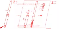 FOURCHE pour Honda QR 50 1995