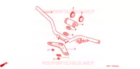 GUIDON   TE DE FOURCHE pour Honda QR 50 1995