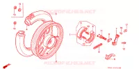 ROUE ARRIERE pour Honda QR 50 1995